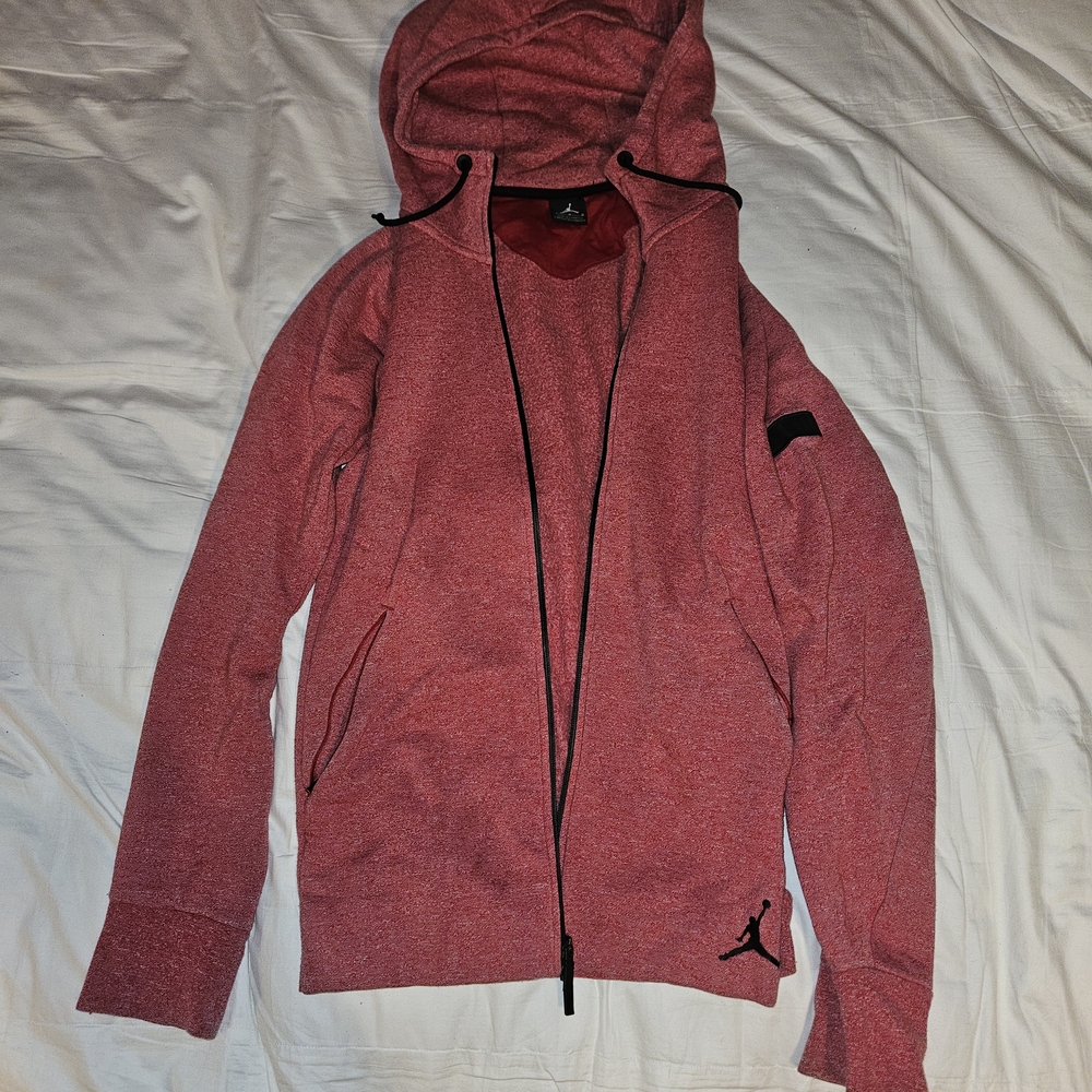 Nike Red Hoodie with Black Accents